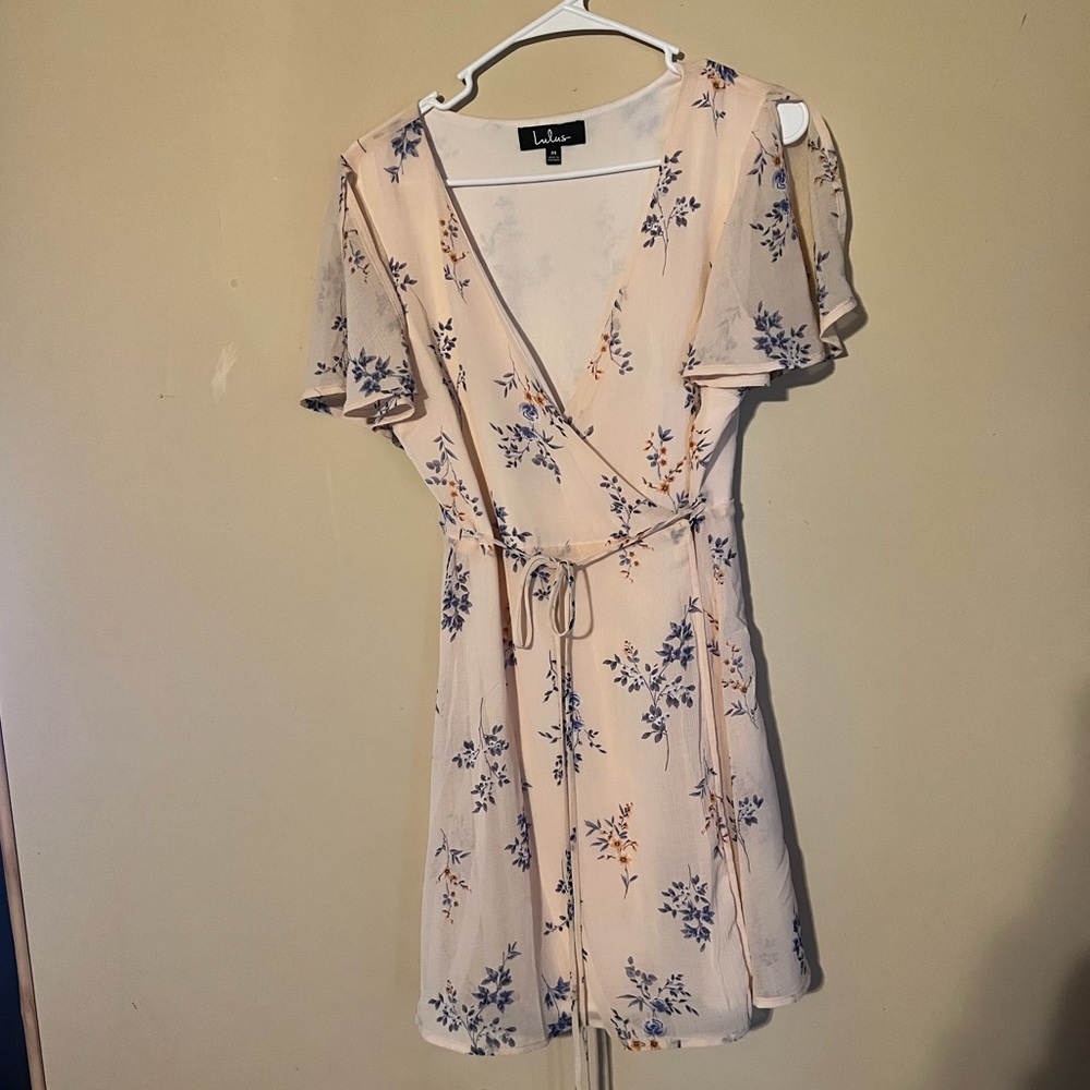 Floral wrap dress